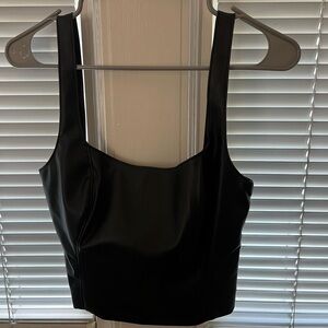 Abercrombie & Fitch (faux) leather top